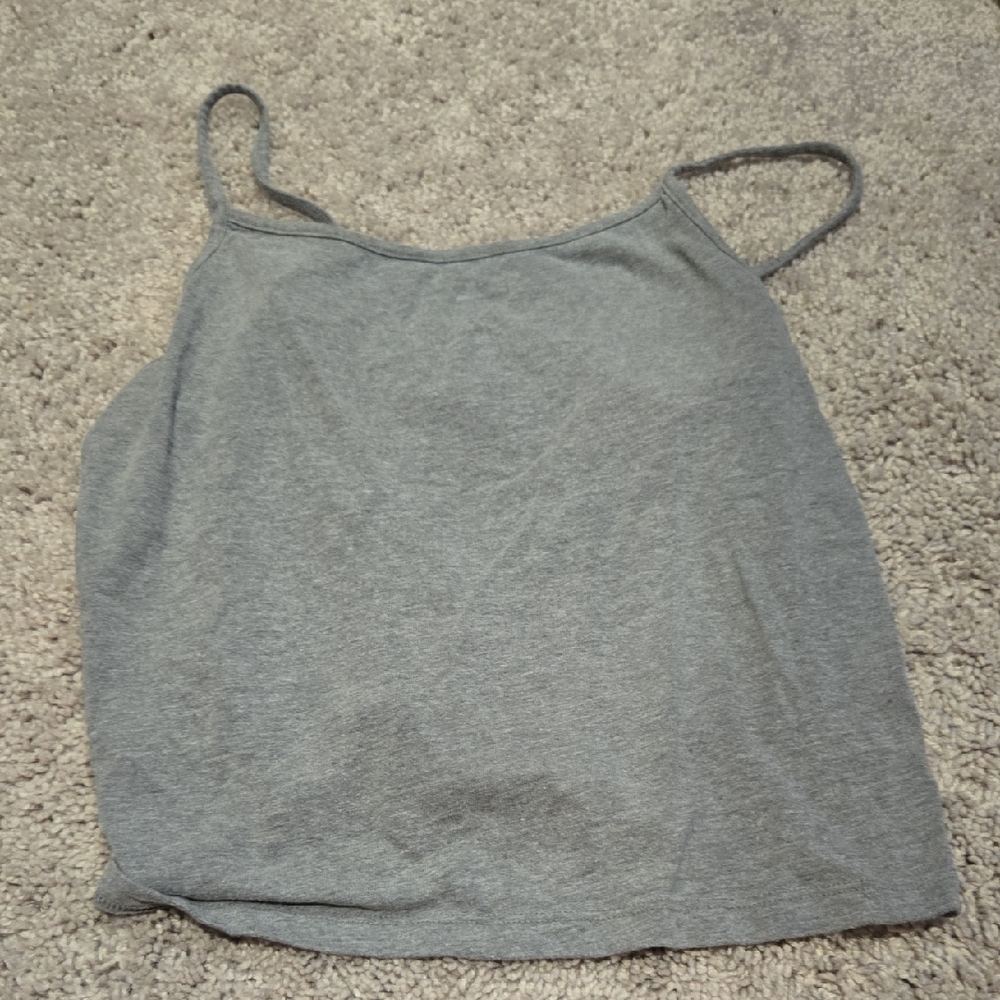Wild Fable Gray Sleeveless Crop Camisole